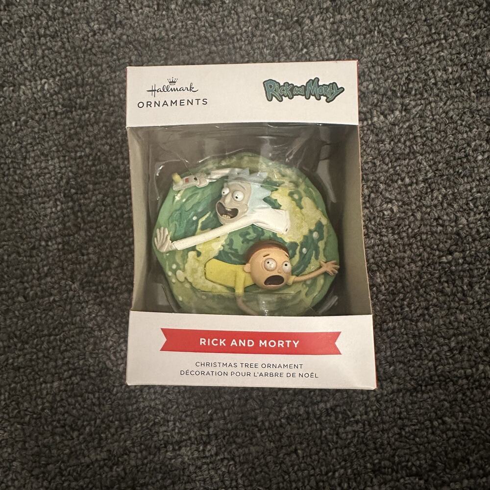 Hallmark Christmas Ornament Rick And Morty 2024 Cartoon Warner Bros Adult Swim